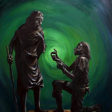 Cloud Chatanda Job Opportunity Oil On Canvas 100cm x 112cm