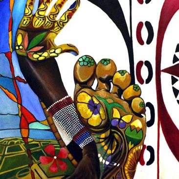 Mac Sawaya Kukataa_Refusal Acrylic on Linen 50cm x 70cm