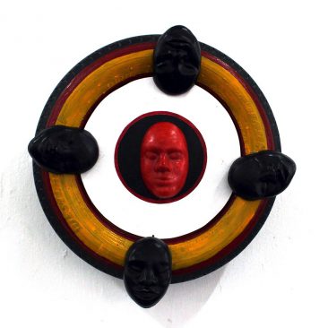 Aljosja Roels Resurrection Rubber,Wax,Wood,Acrylics 50cm to Diameter TZS 600,000