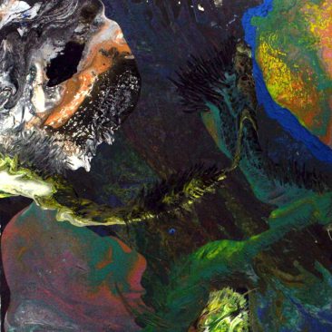 Daniel Clarke War Of The Worlds Acrylic On Canvas 60cm x 60cm Donation