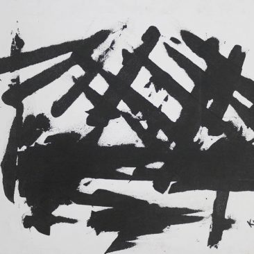 Harriet Kwetukia Village Meeting Acrylic on Canvas 60 x 80cm 250,000 TZS