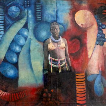 Safina Kimbokota Shanga Mixed Media 80 x 60cm Price on request