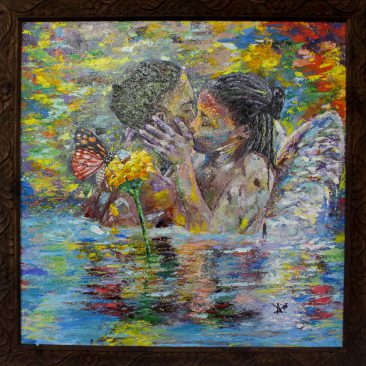 Scalar Archangel Acrylic on canvas 90 x 90cm 1,500,000 tzs