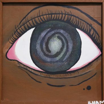 ARTSY FOOL the galaxy eye mixed media 55,000 TZS