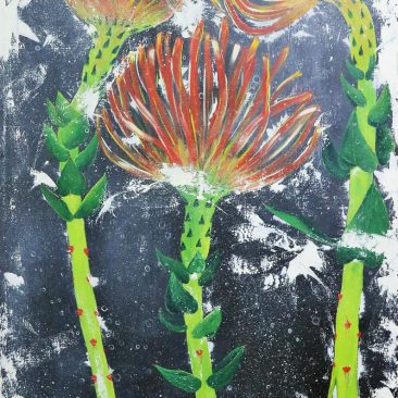 LIBERATUS CASSIANO KAEGELE frozen love Acrylic on canvas PRICE ON REQUEST