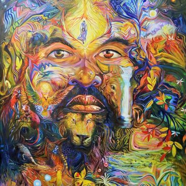 PAUL NDUGURU the source Acrylic on canvas PRICE ON REQUEST